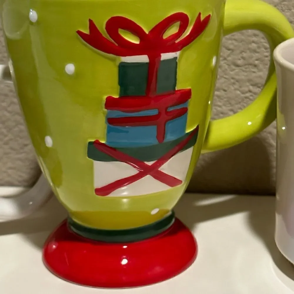 Vintage christmas mugs ceramic, excellent quality mug  gifts gift basket party